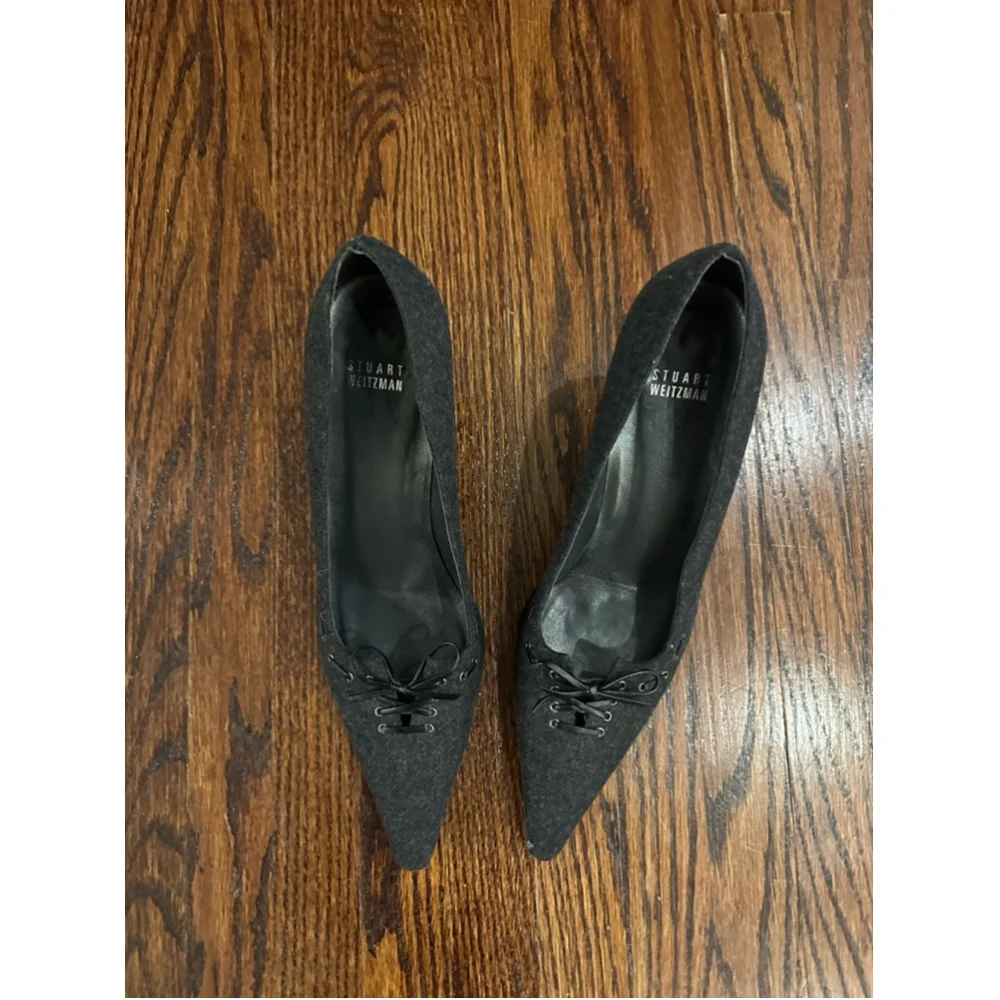 Women's Stuart Weitzman Heels Size 9.5 Gray - Picture 2 of 10